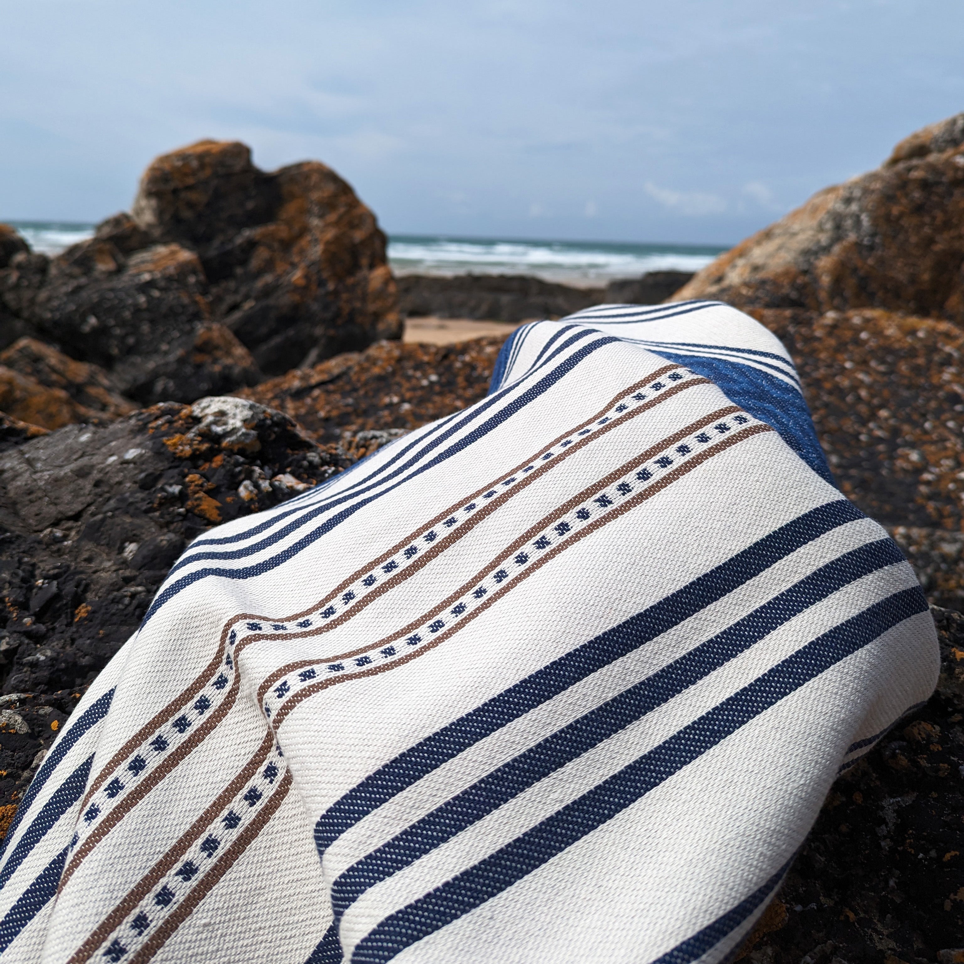 The Ladye Bay Striped Throw