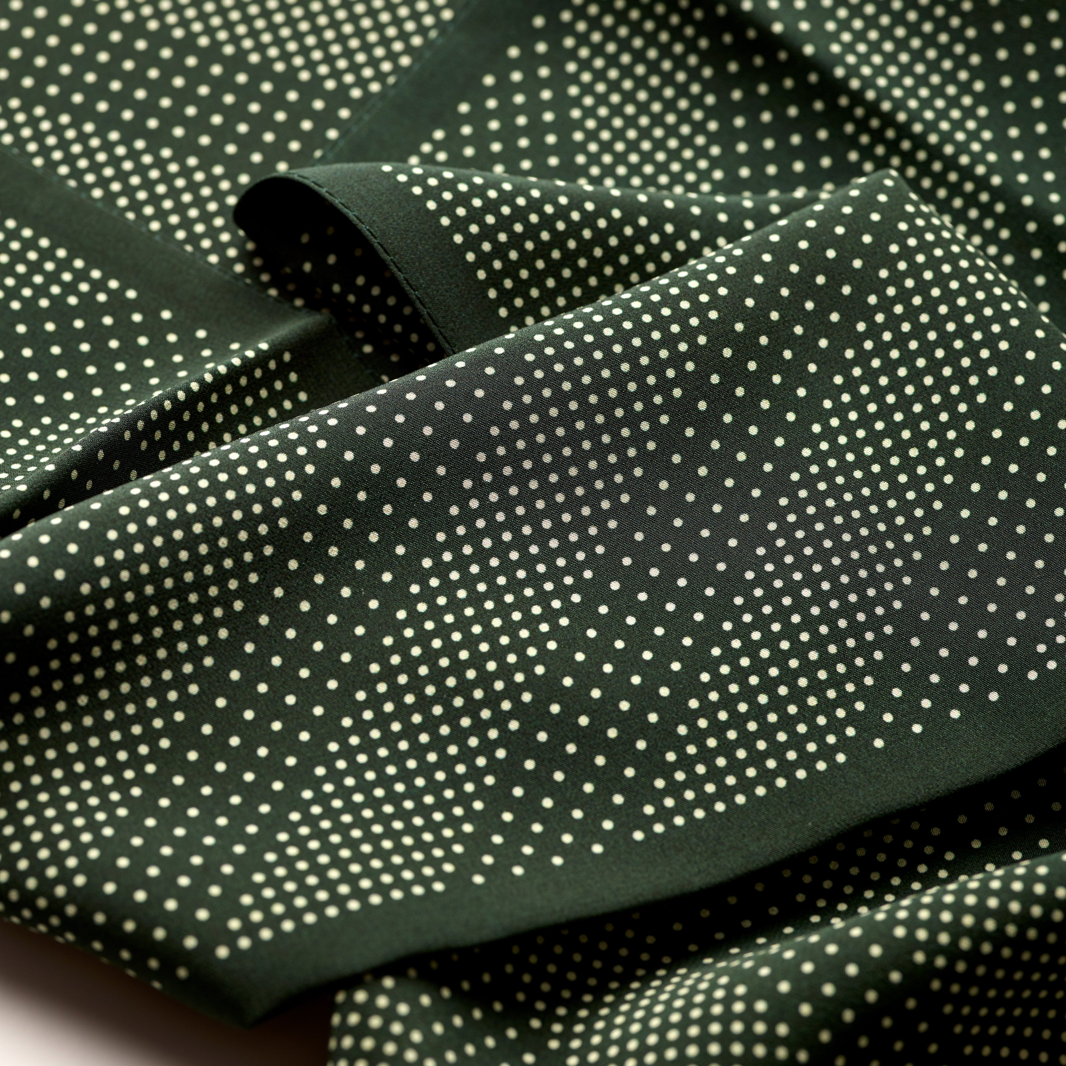 Tie Your Tie Green & White Geometric Silk Scarf