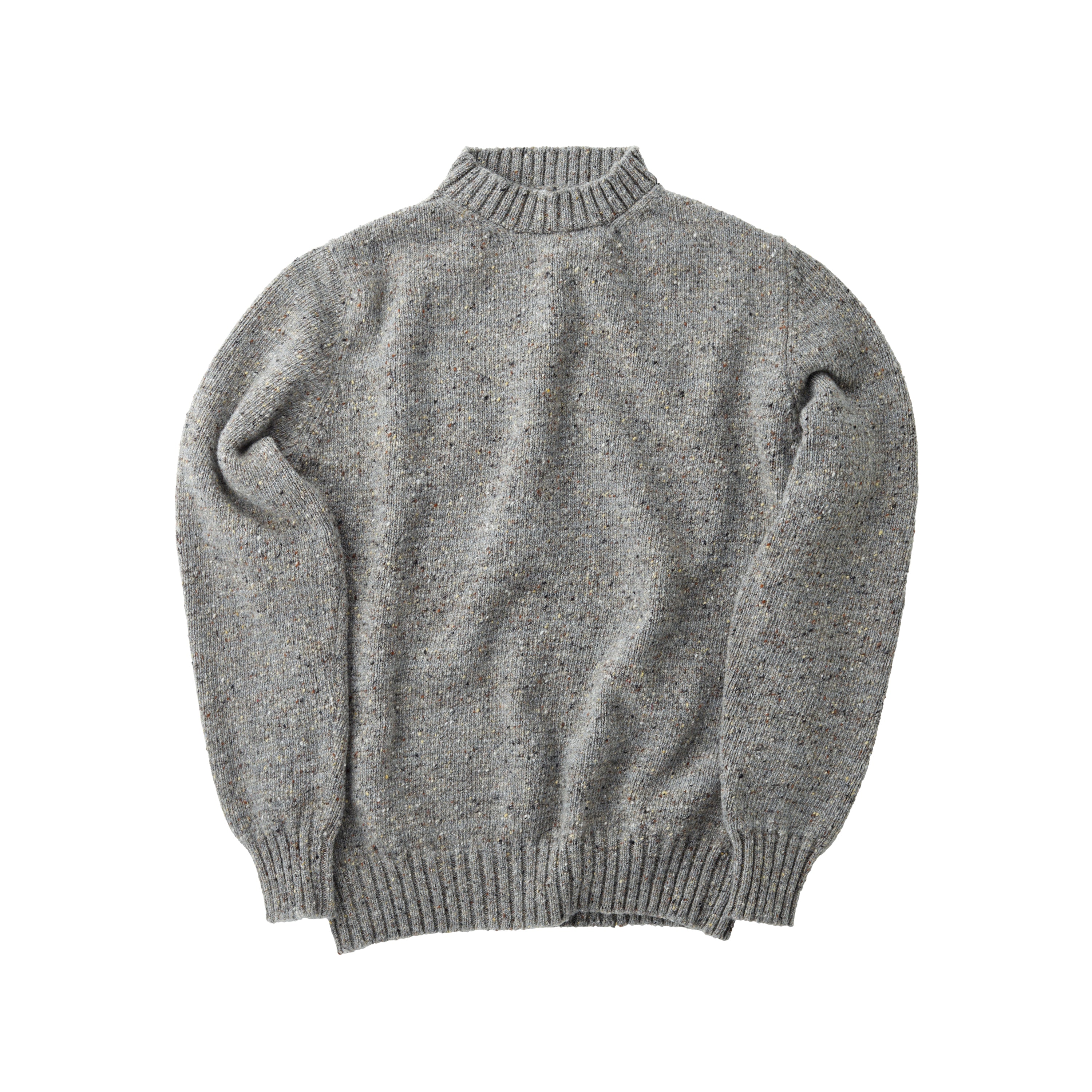 FOX x CORGI Origin Collection Grey Donegal Sweater