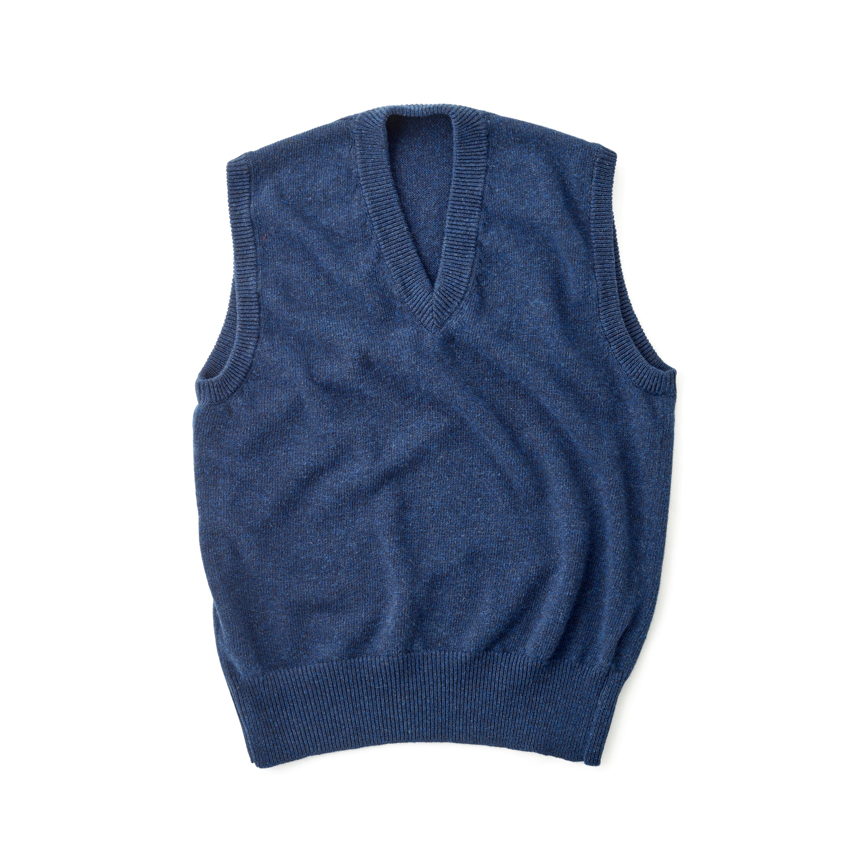 FOX x CORGI Origin Collection Blue Woollen V-Neck Slipover