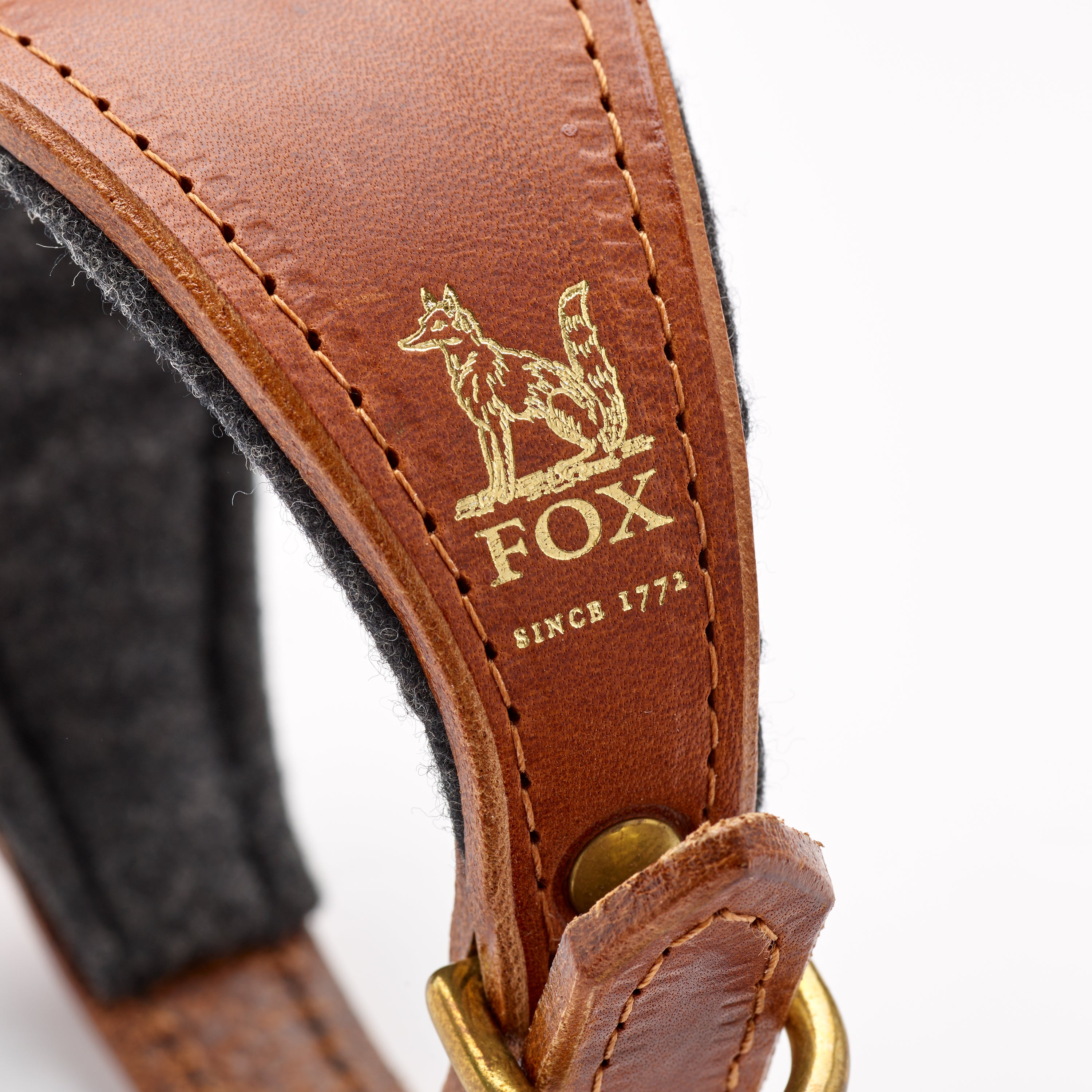 Fox x Storeys & Tails Chestnut Brown Sight Hound Collar