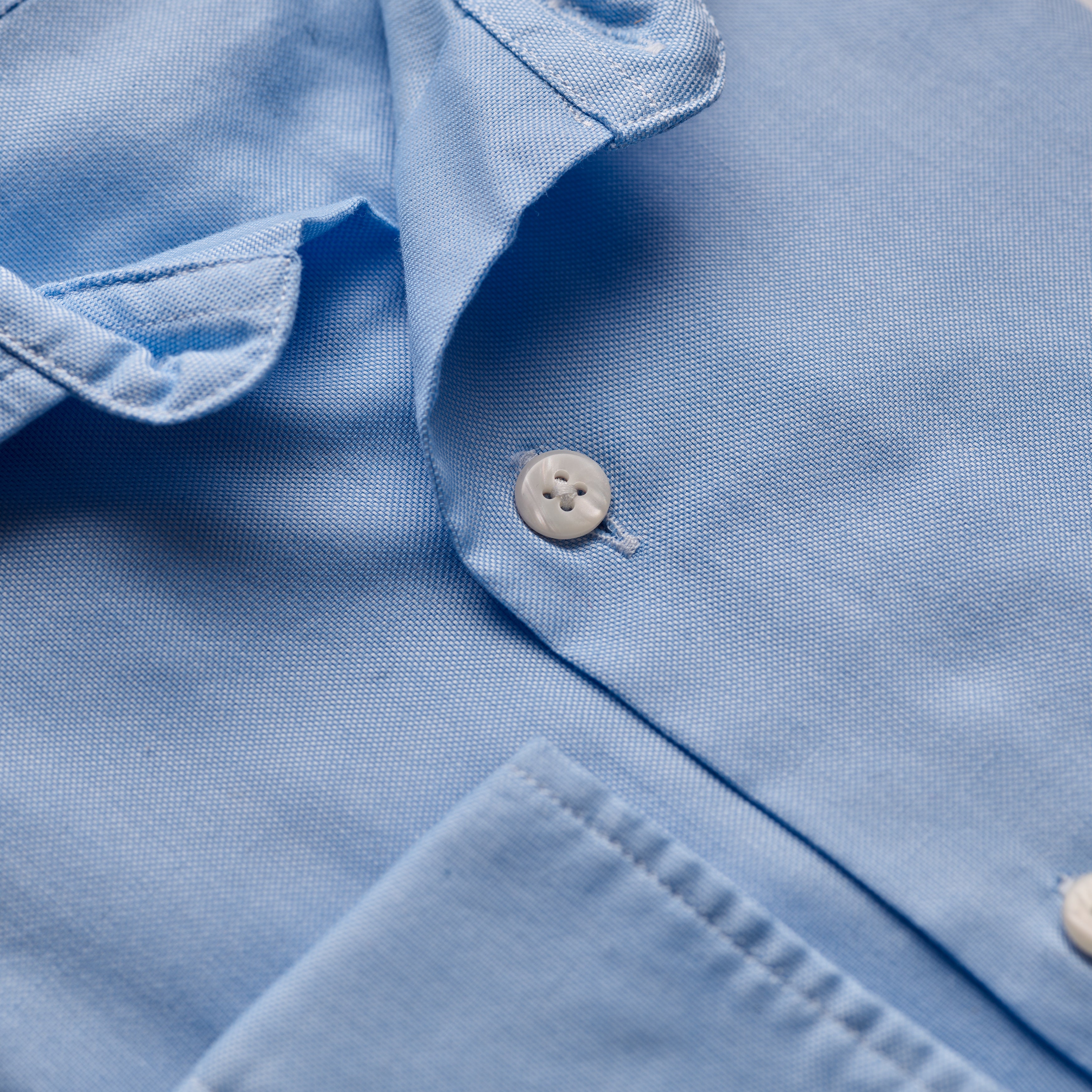 Pale Blue spread collar Oxford shirt