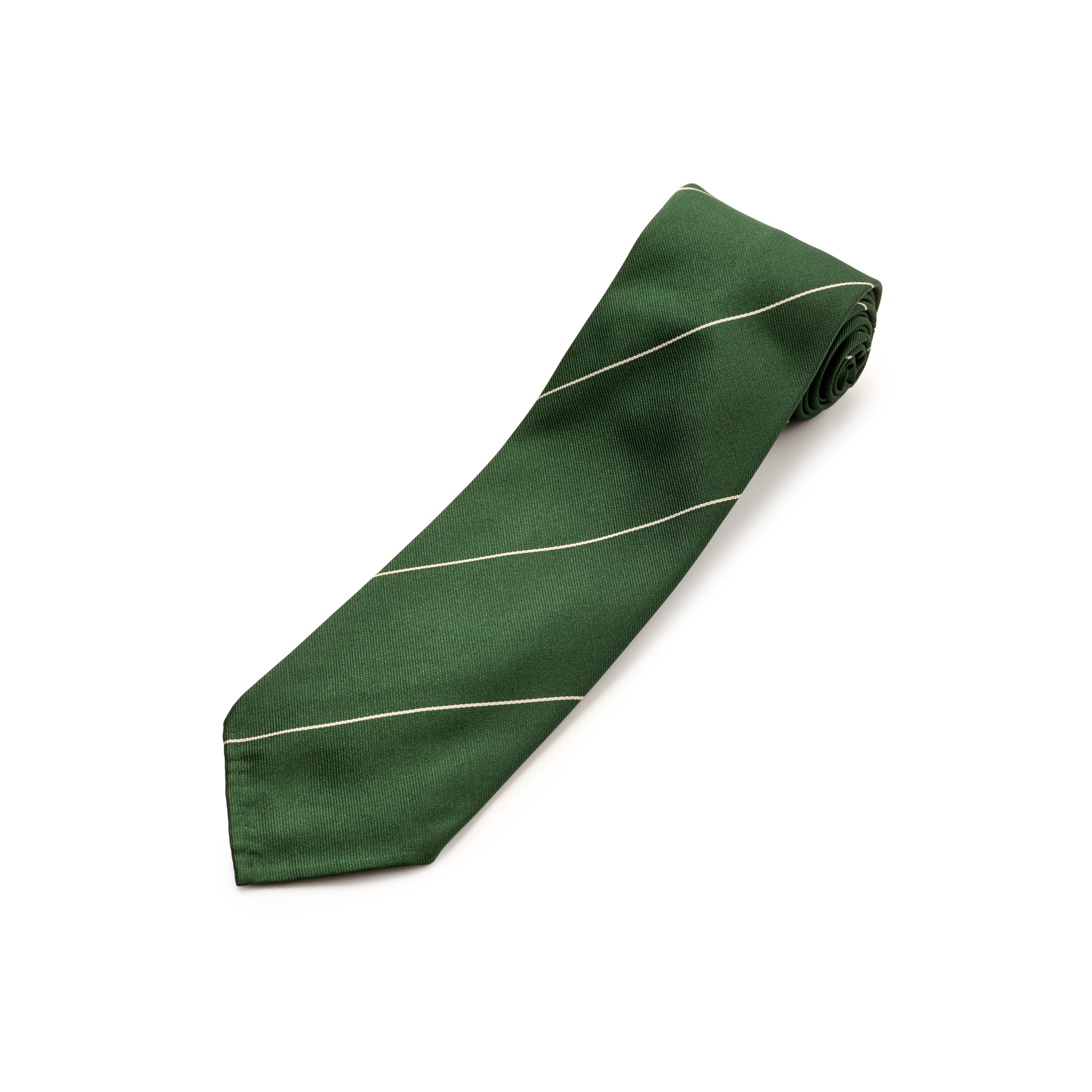 Tie Your Tie Dark Green Silk Stripe Tie