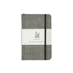 Fox Classic Prince of Wales Black Check Pocket Notebook