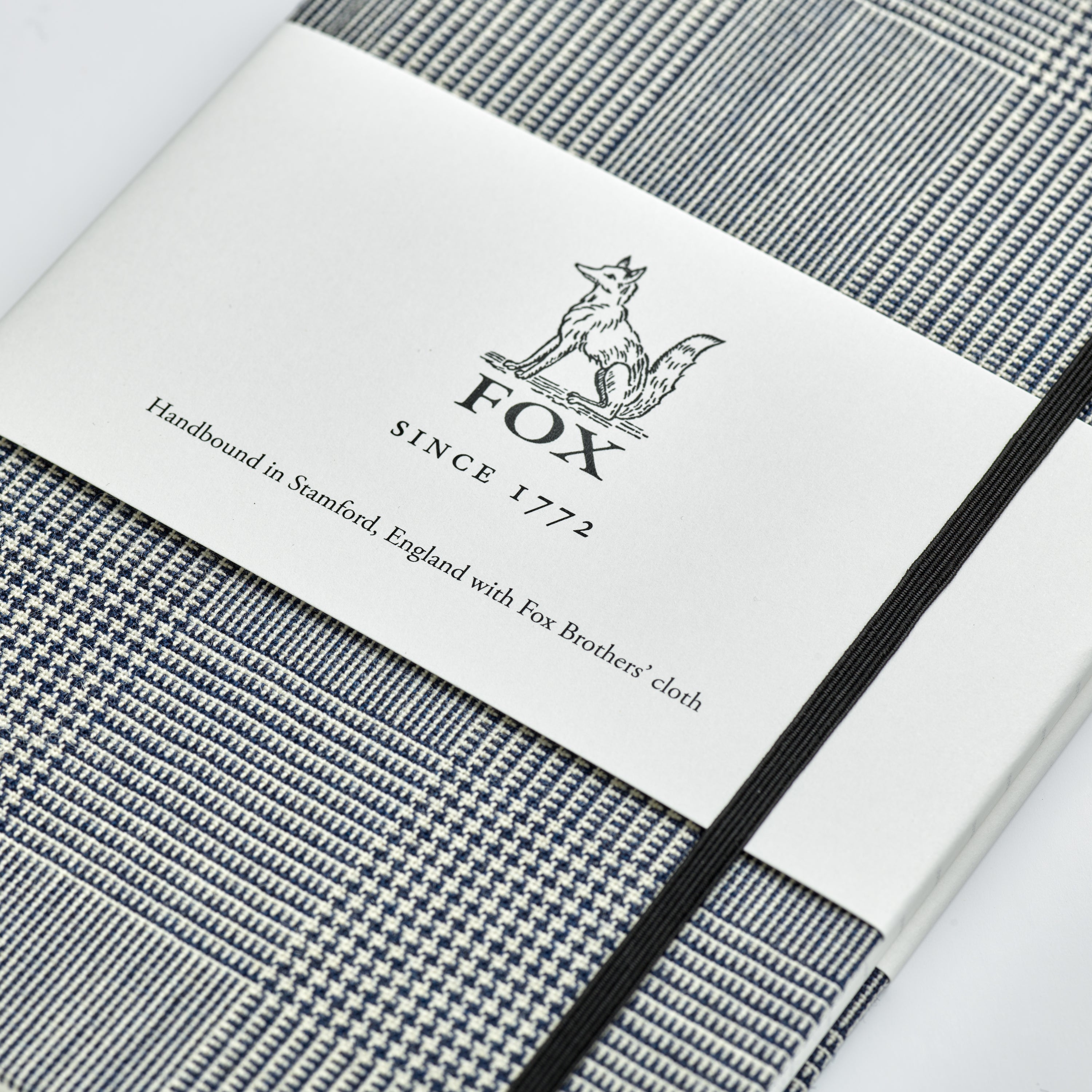 Fox Classic Prince of Wales Navy Check Pocket Notebook