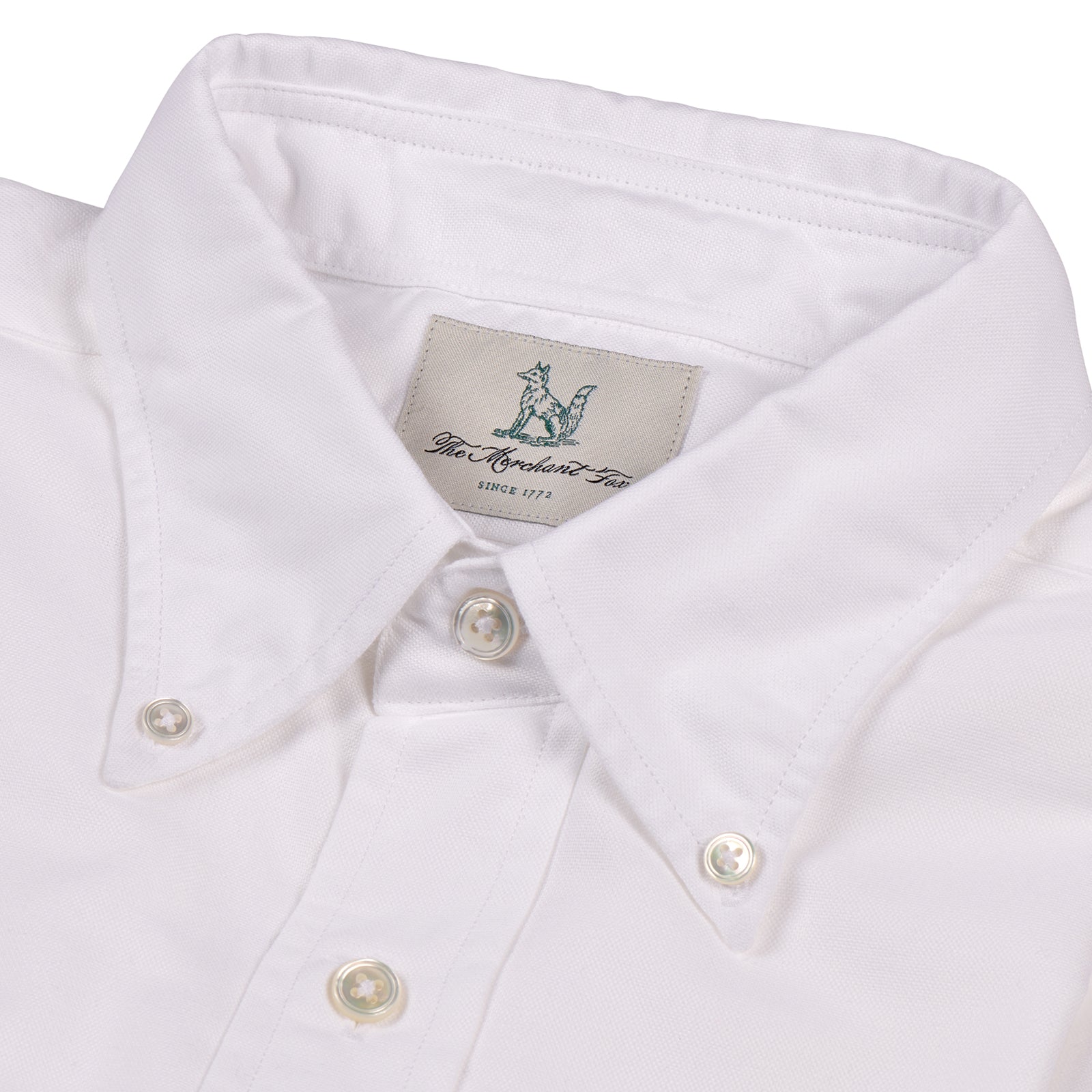 Fox Oxford White Button-Down Casual Shirt
