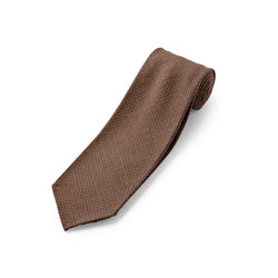 Fox 4 Fold Chestnut Micro Check Flannel tie